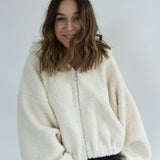 THE TEDDY CARDIGAN WHITE