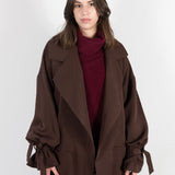 THE LIVIA OVERSIZED BLAZER COFFEE BROWN