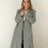 THE LIZI LONG COAT BLACK & WHITE