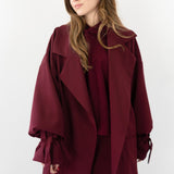 THE LIVIA OVERSIZED BLAZER RED WINE