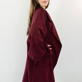 THE LIVIA OVERSIZED BLAZER RED WINE