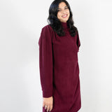 SAROLTA PULLOVER DRESS RED WINE