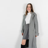 THE LIZI LONG COAT BLACK & WHITE