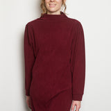 SAROLTA PULLOVER DRESS RED WINE