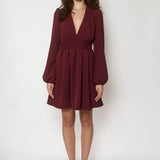 RACHEL DRESS RED WINE