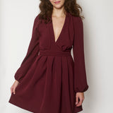 RACHEL DRESS RED WINE