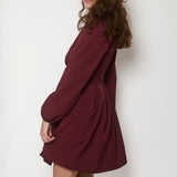 RACHEL DRESS RED WINE