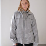 #30 THE COTTON BOMBER GREY